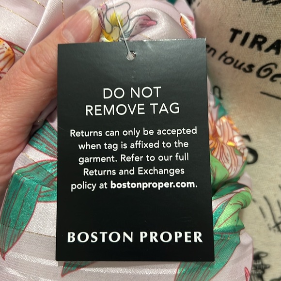 NWT Boston Proper Floral Blooms Off the Shoulder Belted Maxi Dress - Picture 12 of 15